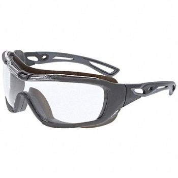 MCR SAFETY Safety Goggles PC Charcoal Unisex, 801W27
