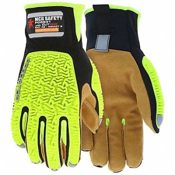 MCR SAFETY Mechanics Gloves Cut-Resistant 2XL PR, 801C22
