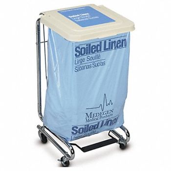 MEDEGEN MEDICAL PRODUCTS Prmium Hamper Chrme 30-33 gal 19x21x36, 245W76