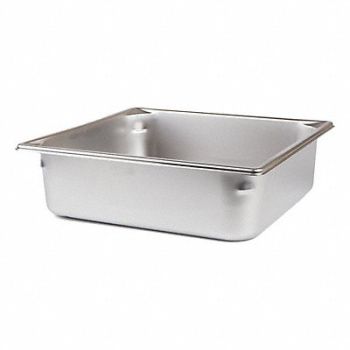 GRAINGER APPROVED Dimpled Pan 9.5 Qt 4X13.75X12.75 SS, 3LEN4