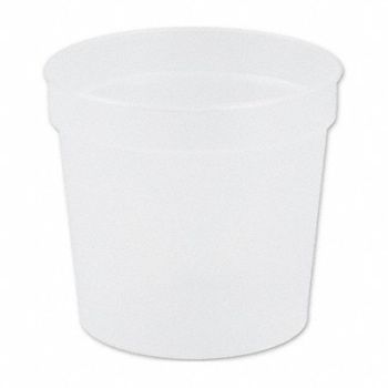 MEDEGEN MEDICAL PRODUCTS Snap Cap Container 5 oz Wide PK500, 245W25