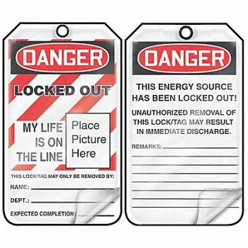 ACCUFORM Lockout Tag 3-1/4 WX5-3/4 H PK25, 771M10