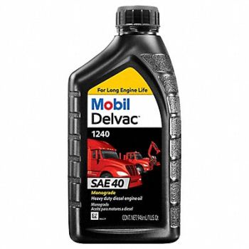 MOBIL Engine Oil 1 qt Conventional, 805Y50