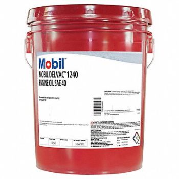 MOBIL Engine Oil 5 gal Conventional, 805Y49
