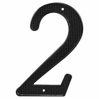 PRIME-LINE Number Sign Overall 4 H x 2 W PK2, 447F06