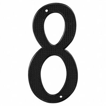 PRIME-LINE Number Sign Overall 4 H x 2 W PK2, 447F12
