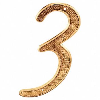 PRIME-LINE Number Sign Overall 4 H x 2 W PK2, 447F17