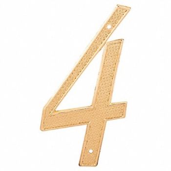 PRIME-LINE Number Sign Overall 4 H x 2 W PK2, 447F18