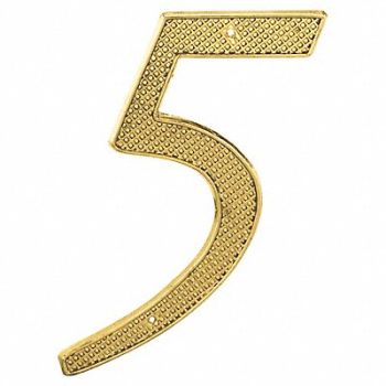 PRIME-LINE Number Sign Overall 4 H x 2 W PK2, 447F19
