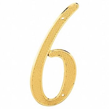 PRIME-LINE Number Sign Overall 4 H x 2 W PK2, 447F20