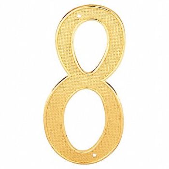 PRIME-LINE Number Sign Overall 4 H x 2 W PK2, 447F22