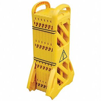 VESTIL Mobile Plastic Safety Barrier 40 High, 44RM20