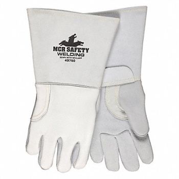 MCR SAFETY Welding Leather Glove Gray XL PK12, 60HP79