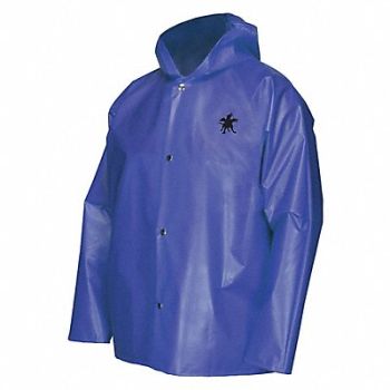 MCR SAFETY Rain Jacket Bound Seam XL Blue Unisex, 55KW77