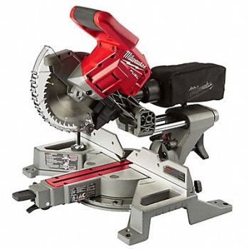 MILWAUKEE Cordless Miter Saw Kit 5000 RPM 18.0VDC, 419J63
