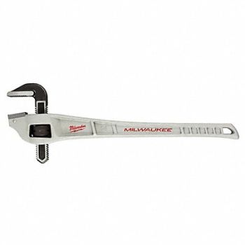 MILWAUKEE Offset Pipe Wrench Ergonom Serrated 24, 487R41