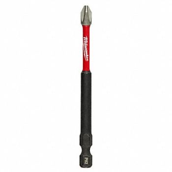 MILWAUKEE Insert Bit 1/4 Phillips #2 3-1/2, 5EAX9