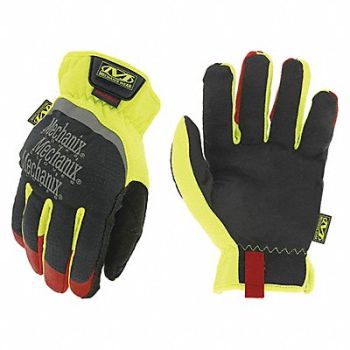MECHANIX WEAR K2368 Mechanics Gloves Hi-Vis Yellow 12 PR, 54ZE39