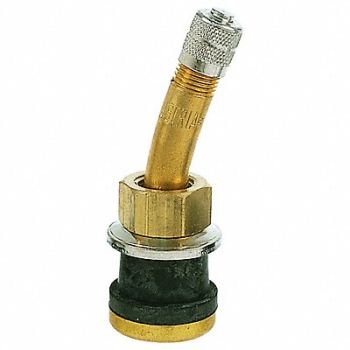 HALTEC Tire Valve Stdrd Bore 2in Brass PK10, 32HF07