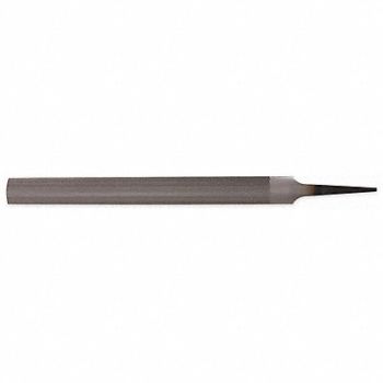NICHOLSON Half Round Double Cut Smooth File 6, 196YX0