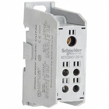 SQUARE D Power Distr Block Al/Cu 600V AC/DC, 796A61