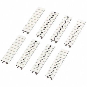 SQUARE D Clip In Marking Strip Nylon 10 White, 795ZY1