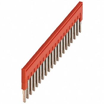 SQUARE D Plug-In Bridge Copper Plastic Red, 796A67