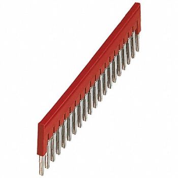 SQUARE D Plug-In Bridge Jumper Copper Plastic Red, 796A69