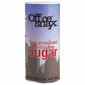 OFFICE SNAX Sugar Canister 20 oz 24 Pack, 44NX60