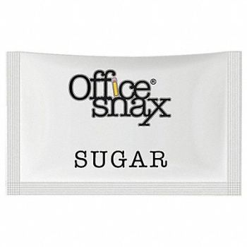 OFFICE SNAX Premeasured Single-Serve Sugar PK1200, 44NX62