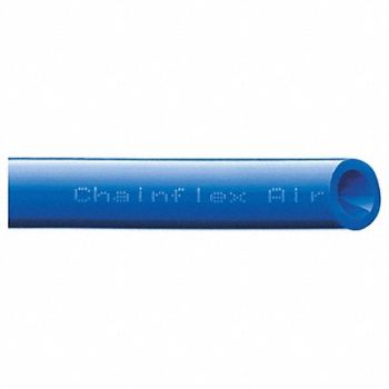 CHAINFLEX Pneumatic Tubing PUR 0.25 in dia Bl, 801KT7