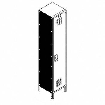LYON LLC Locker Painted Side Panel, 795FR7