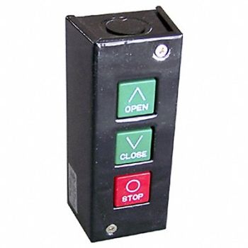 AMERICAN GARAGE DOOR SUPPLY Control Station Surface Mount 3 Button, 346NJ9