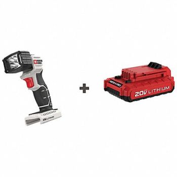 PORTER CABLE MAX Lithium Flashlight 20V w/ Battery, 385JR6