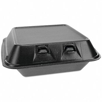 PACTIV Disp Carry-Out Ctnr 8 in W Black PK150, 799M30