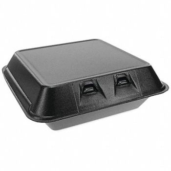PACTIV Disp Carry-Out Ctnr 148 oz Black PK150, 799M32