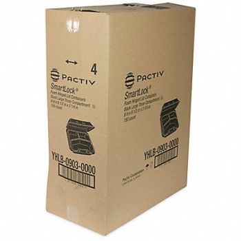 PACTIV Disp Carry-Out Ctnr 154 oz 9 in W PK150, 799M33