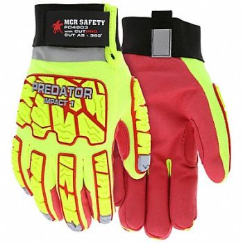 MCR SAFETY Impact Mechanics Glove PR, 793ZR6