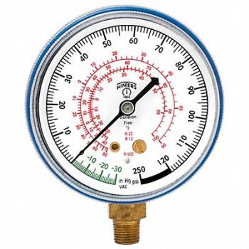 WINTERS High Side Pressure Gauge 2-1/2 dia., 489F26