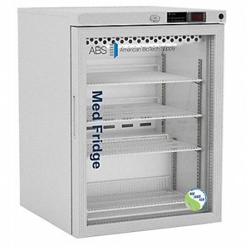 AMERICAN BIOTECH SUPPLY Refrigerator White 5.2 cu ft 120 V, 787A12