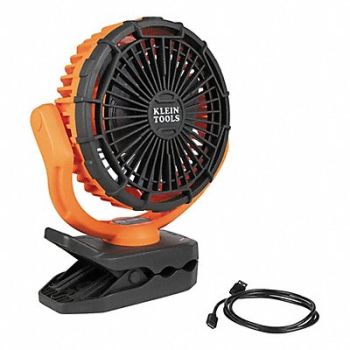 KLEIN TOOLS Rechargeable Clamping Jobsite Fan, 807KG1