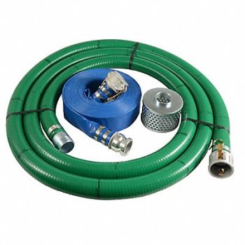 GRAINGER APPROVED Pump Hose Kit 4 in connect PVC Hose, 6YZF0