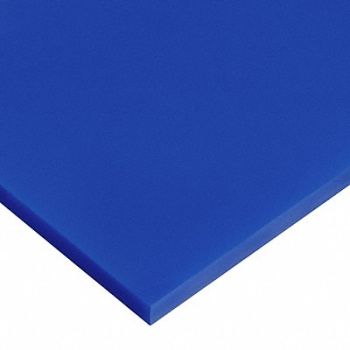 GRAINGER APPROVED PlstcSheet UHMWPE 12 x48 1 T Blue Opque, 2XRD3