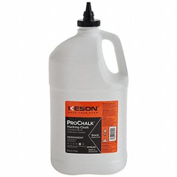 KESON Marking Chalk Waterproof Black 5 lb., 6XGN3