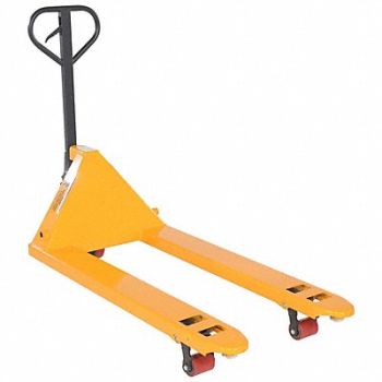 VESTIL Yellow Pallet Truck 5.5K 27 x 48, 44RP79