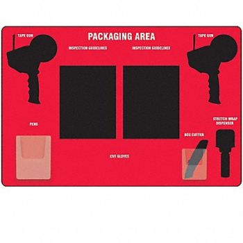 GRAINGER APPROVED Shadow Board, 803HF3