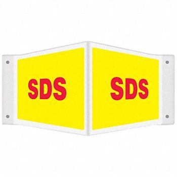 ACCUFORM SDS 3D Projection Sign 8x18 In, 38W971