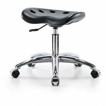 BLUE RIDGE ERGONOMICS Tractor Stool 300 lb Cap. Black, 797PV5