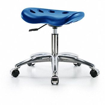 BLUE RIDGE ERGONOMICS Tractor Stool 300 lb Cap. Blue, 797PV6