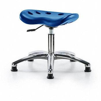 BLUE RIDGE ERGONOMICS Tractor Stool 300 lb Cap. Blue, 797PV8